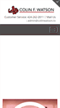 Mobile Screenshot of colinfwatson.com