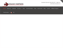 Tablet Screenshot of colinfwatson.com